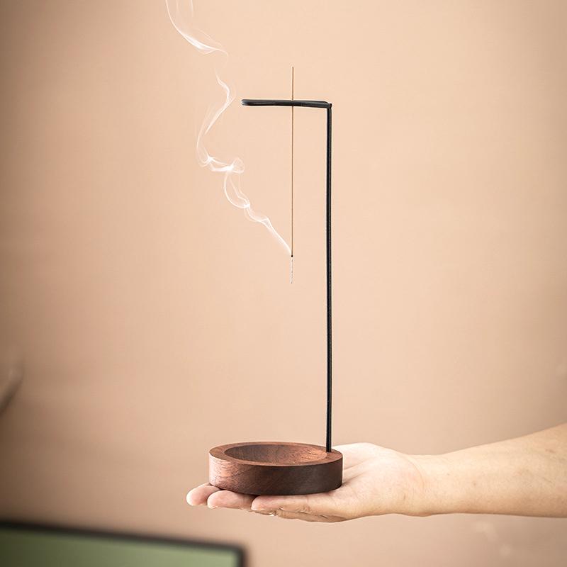 Incense Holder Upside Down Incense Holder Upside Down Wooden Incense Burner Home Line Incense Burner Wooden Base Home Decoration