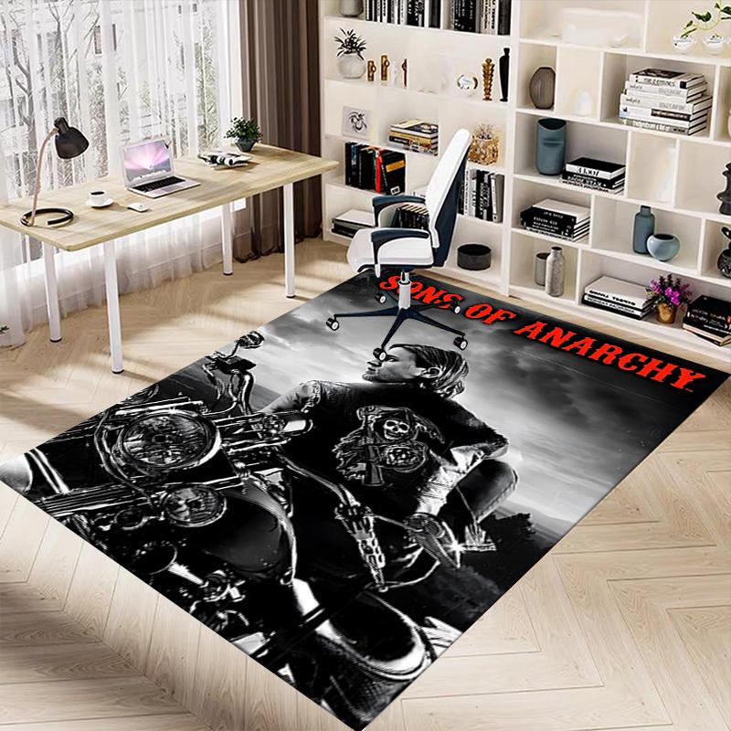 1 шт. Ковер SON OF ANARCHY REAPER, Коврик для офиса, Уличный коврик, Декор для дома, Ковер для зоны, Фестиваль