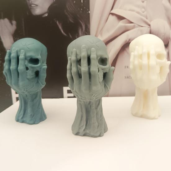 Форма для свечей Креативная форма для ароматерапии в виде черепа привидения Силиконовая форма для ручного изготовления