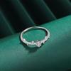 Классическое кольцо с круглыми кристаллами неправильной формы и цирконом для женщин, оригинальное кольцо из стерлингового серебра для помолвки, свадебный подарок, ювелирные изделия