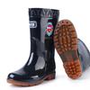 Новые мужские резиновые сапоги средней высоты, черные резиновые сапоги с тройной защитой, резиновые сапоги, устойчивые к кислотам и щелочам