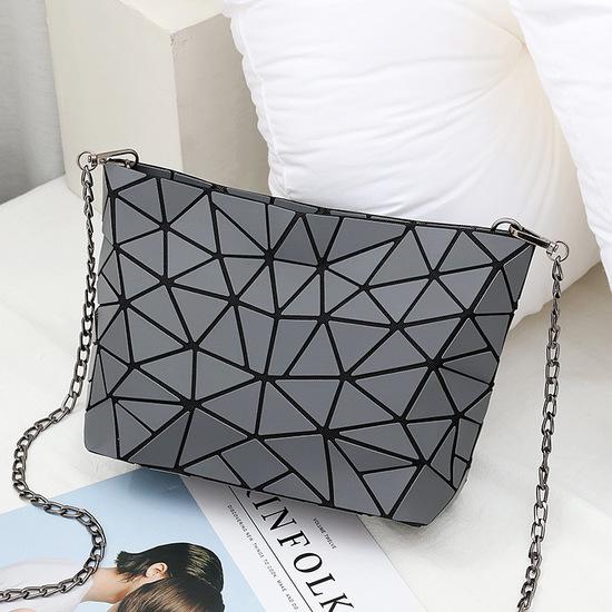 Сумка-мессенджер женская сумка на цепочке модная светящаяся сумка на ремне с геометрическим рисунком Sac Femme женский ремень Bolsas Feminina