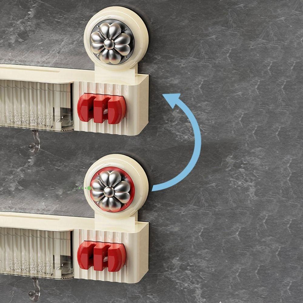 Wall Mounted Suction Cup Knives Rack Plastic Kitchenware Organizer Chopsticks Storage Box  for Home