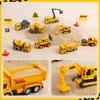Cute Stone Construction Vehicle Toy Car Toy Set of Educational Excavator Car with Play Movable Work Construction Mini Traffic Light Birthday