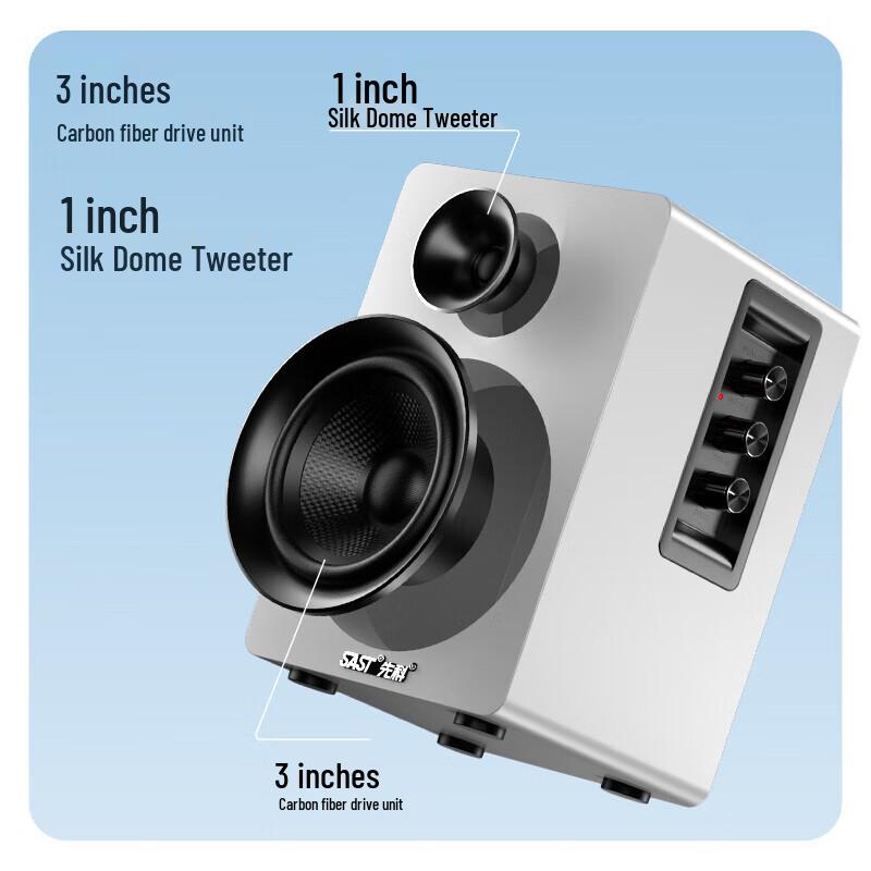 SAST SM-1900 Bluetooth Multimedia Active Speakers CN plug (adapter included)