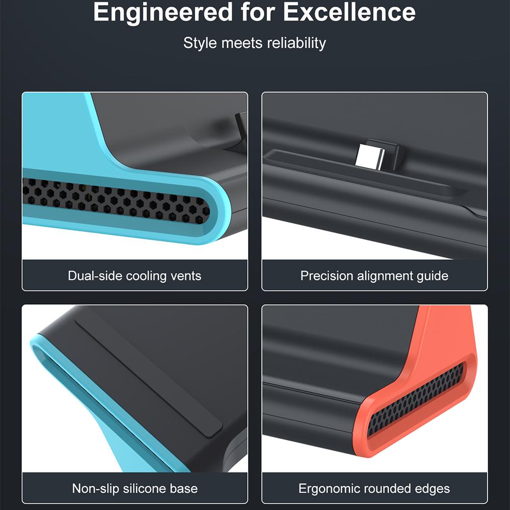 For Nintendo Switch 2 TV Dock Station with 4K HDMI-compatible /Type C Port /USB Port /100W Charging Docking Station for Switch 2