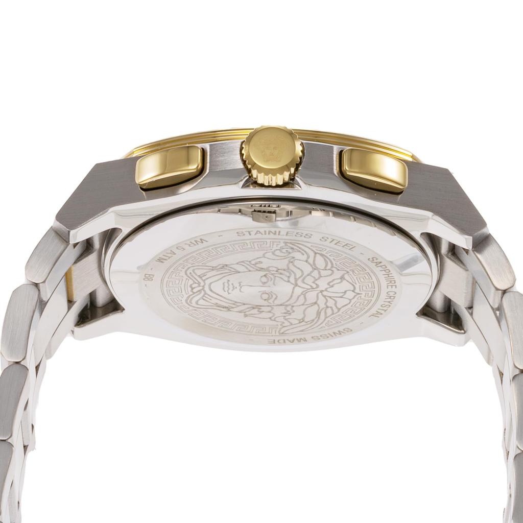 Часы Geo Chrono Silver Dial Quartz Sapphire Glass 46mm VE7CA0823 Gold x Silver [Versace] Мужские [Товар]