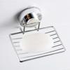 Stainless Steel Suction Cup Soap Holder Durable Not Easy to Break Organiser for Home Bathroom Smooth Walls