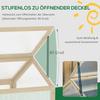 Wooden Cold Frame Garden Polycarbonate Greenhouse with Openable Top Cover, Grow House for Flowers, Vegetables, Plants, 90 x 52 x 50cm, Natural