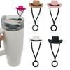 1/4Pcs Reusable Silicone Cowboy Hat Straw Covers Dust-Proof Straw Caps for Stanley Cup 30 40 Oz Bar