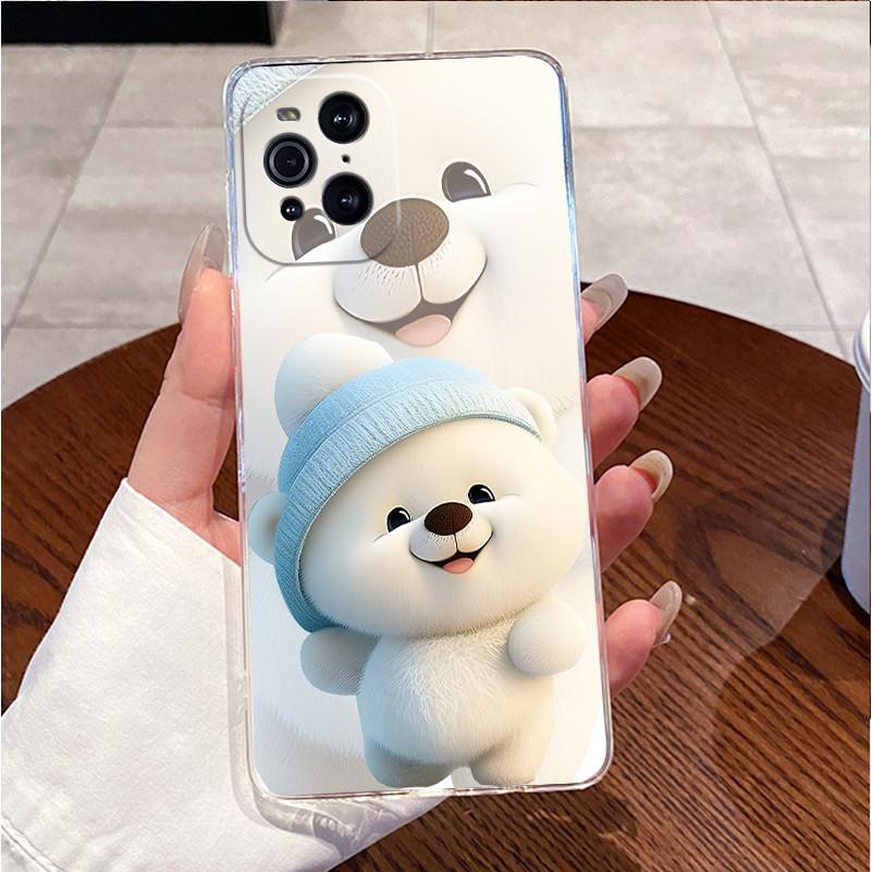 Чехол для OPPO Find X3 X3 Pro, прозрачный, роскошный, милый, с кроликом, смешной, из мягкого силикона TPU, задняя крышка для OPPO FindX3 X3Pro
