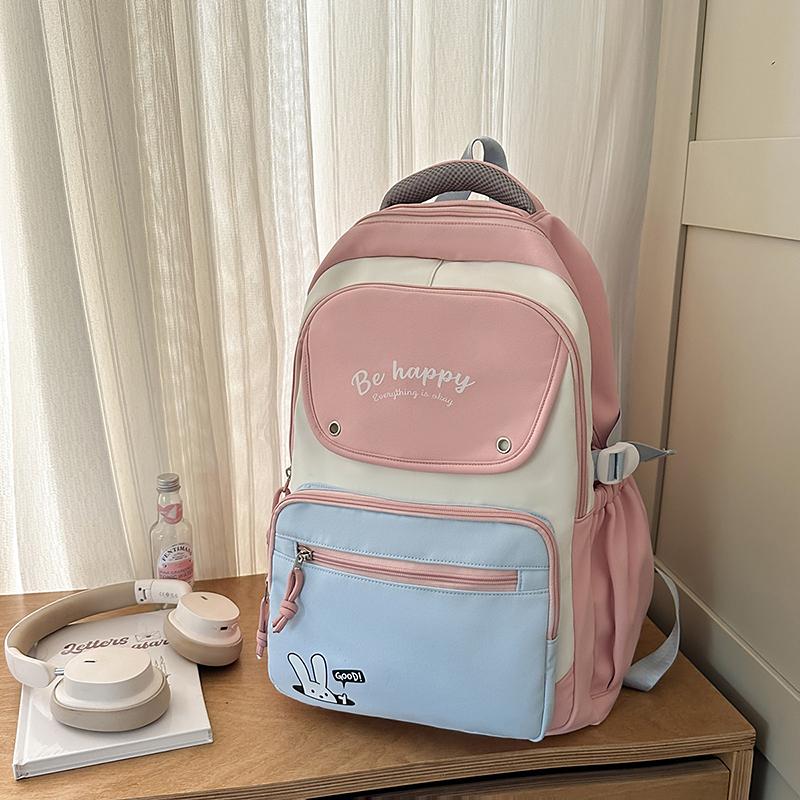 Цветной школьный рюкзак для студента, женский, большой емкости