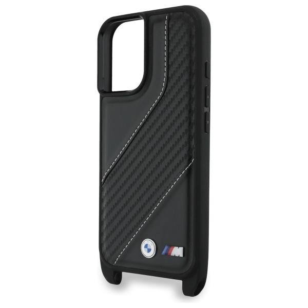 Bmw Bmhcp16M23Pscck Iphone 16 Plus 6.7  Czarny/Black Hardcase M Edition Carbon Stripe & Strap