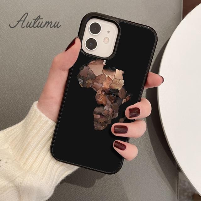 ЧЕХОЛ ДЛЯ ТЕЛЕФОНА КАРТА АФРИКИ для iPhone 11 12 13 14 Pro Max mini X XR XS SE 2020 5 6S 7 8 Plus Samsung Galaxy S21 S22 Крышка-накладка