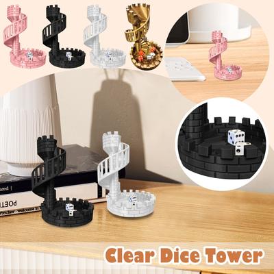 Замок Спиральная Лестница Башня для Игральных Костей Настольная Игра