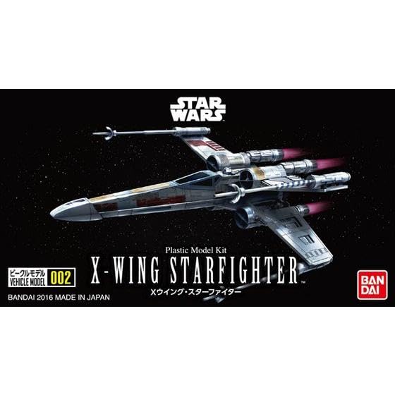 BANDAI SPIRITS Star Wars Vehicle Model 002 Starfighter Plastic Model X-Wing Pre-Colored
