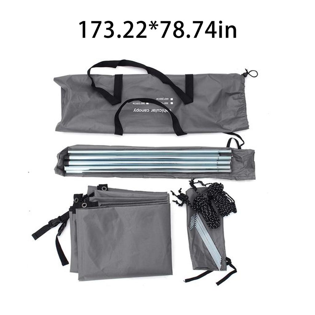 Автомобильный тент для кемпинга, боковой автомобильный тент на крышу, водостойкий УФ-портативный кемпинговый тент, автомобильный навес от дождя на крыше