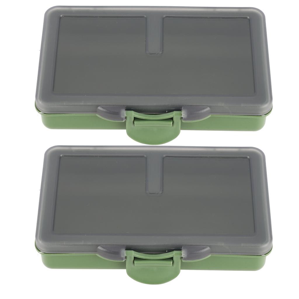 2 шт. Коробка-органайзер для рыболовных крючков и приманок, мини-контейнер из ПП для рыболовных снастей и аксессуаров1