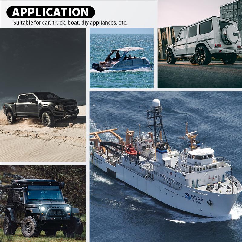 DaierTek 4PCS круглый кулисный переключатель 12 В 20 А круглый тумблерный переключатель 12 В постоянного тока с подсветкой 3-контактный 2-позиционный SPST переключатель для автомобильной лодки