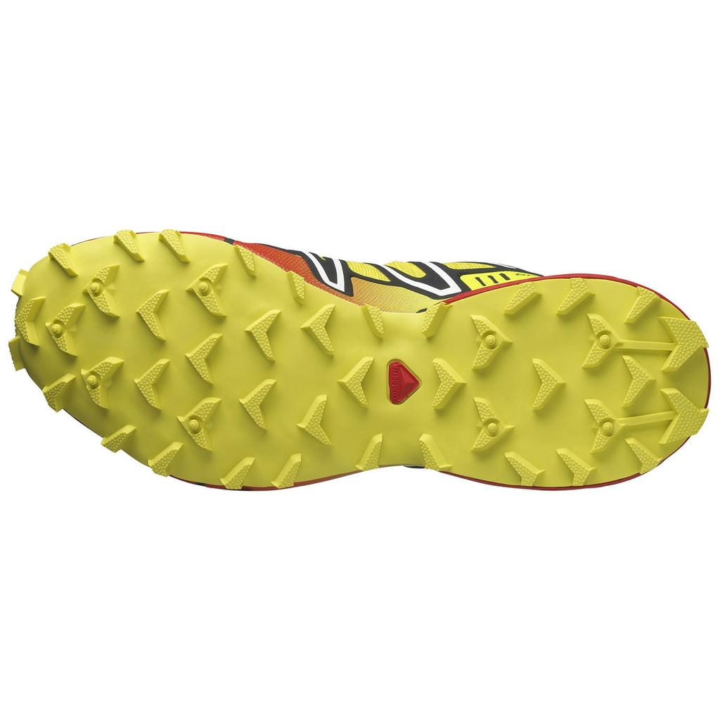 SALOMON Speedcross 3 Comfortable Shock Absorbing Durable Low Top Outdoor Functional Shoes Unisex Shoes Yellow Green 474936