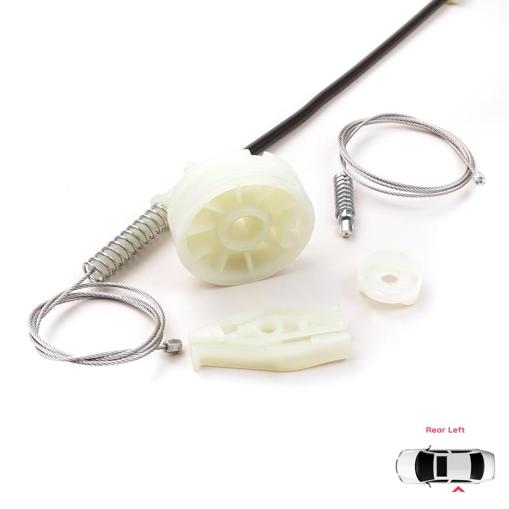 BWR912 Window Regulator Repair Kit Rear Left for Peugeot 206 CC 2D T16 2000-2008 2-Door Coupe Cabrio 922357