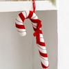 Большие подвесные украшения в виде леденцов красно-белые украшения для рождественской елки новогодний декор