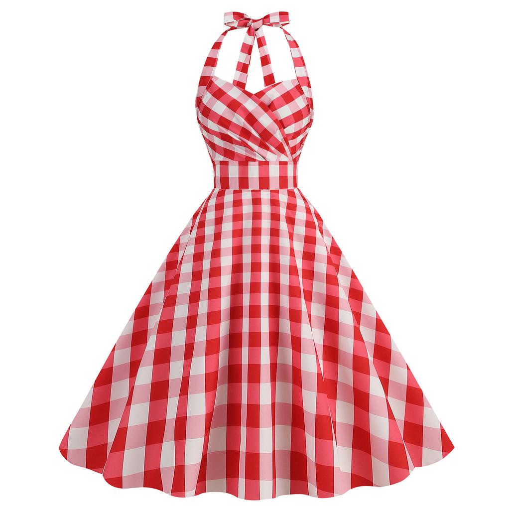 Женские модные повседневные облегающие ретро-платья с гофрированным воротником и принтом в горошек