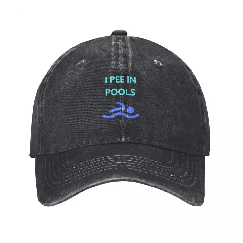 I Pee In Pools Funny Gifts For Swimmers Baseball Cap Fashion Beach sun hat Sun Cap Brand Man cap Caps For Women Mens
