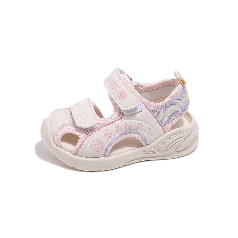 Детская повседневная обувь для девочек, сетчатые дышащие функциональные сандалии, летняя обувь для мальчиков с нескользящей подошвой