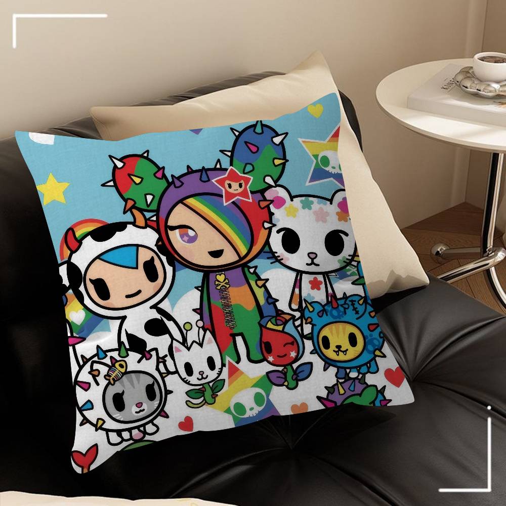 Япония Tokidoki мультфильм Офисная Подушка Наволочка Автомобильная Наволочка для Подушки 45X45СМ Наволочка для Подушки под Пояс Наволочка для Подушки на Диван