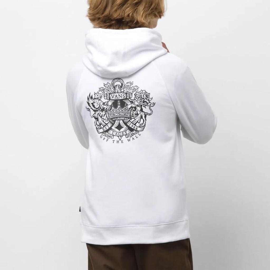 Vans Толстовка с капюшоном из флиса с буквенным узором, унисекс, белая VN0A49SNYXB