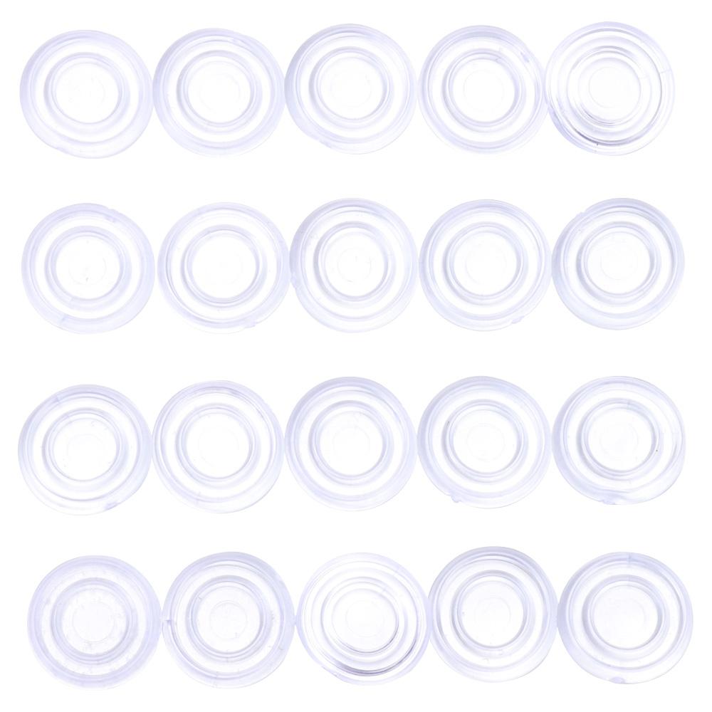 Прозрачные стеклянные противоскользящие накладки на столешницу Круглые под стеклянные накладки Противоскользящие стеклянные бамперы для столешницы