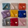 Solid Color Small Scarf White Knitted Wool Short Scarf Women's Autumn and Winter Warm Couple's Simple