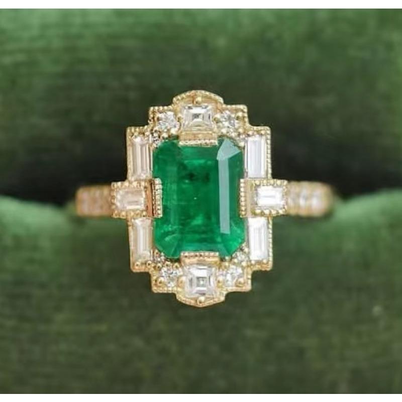 Кольцо с квадратным бриллиантом, блестящее, женское, нишевое, легкое, роскошное, ретро, элитное кольцо