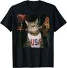 July 4th Patriotic Cat Smoking Cigarette 250 Years Cat Lover Unisex Gift T-Shirt