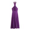 Kaslead New Arrival Women's Clothing Fashion Style Small Pleated Intimates Style Hanging Collar Dress 3564111 420