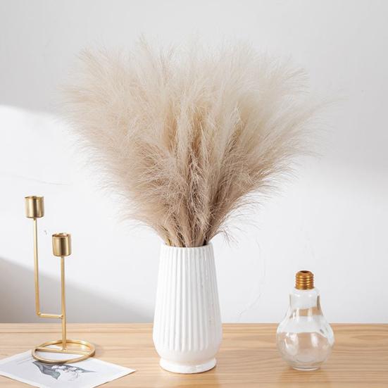 10 шт. искусственная пампасная трава Декор Цветочная композиция Художественная ваза Наполнитель Искусственная помпезная трава Свадебная вечеринка Сцена Композиция Бохо Стиль Украшение дома