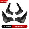 4 шт./компл. автомобильные брызговики новой энергии для Tesla Model 3 Model Y-23, брызговики, крыло, матовое черное углеродное волокно