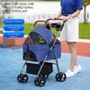 2in1 Puppy Stroller Small And Medium Pet Stroller Lightweight Pet Transporter Folding Outdoor Travel Breathable Cat Dog Stroller