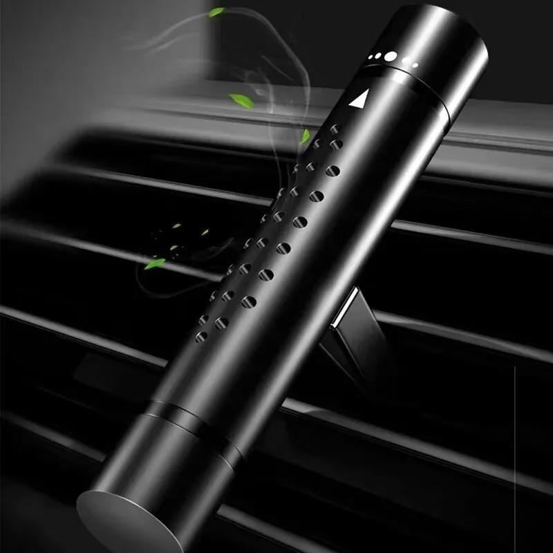 Металлический автомобильный парфюм, автомобильная ароматерапевтическая палочка, выход кондиционера, ароматерапевтический зажим, твердый автомобильный интерьер, украшение, освежитель воздуха