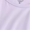 Nike Однотонная повседневная футболка с круглым вырезом и коротким рукавом, женские топы, светло-фиолетовый FN2805-512