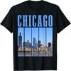 Винтажная футболка Chicago Illinois Pride Чикаго Скайлайн