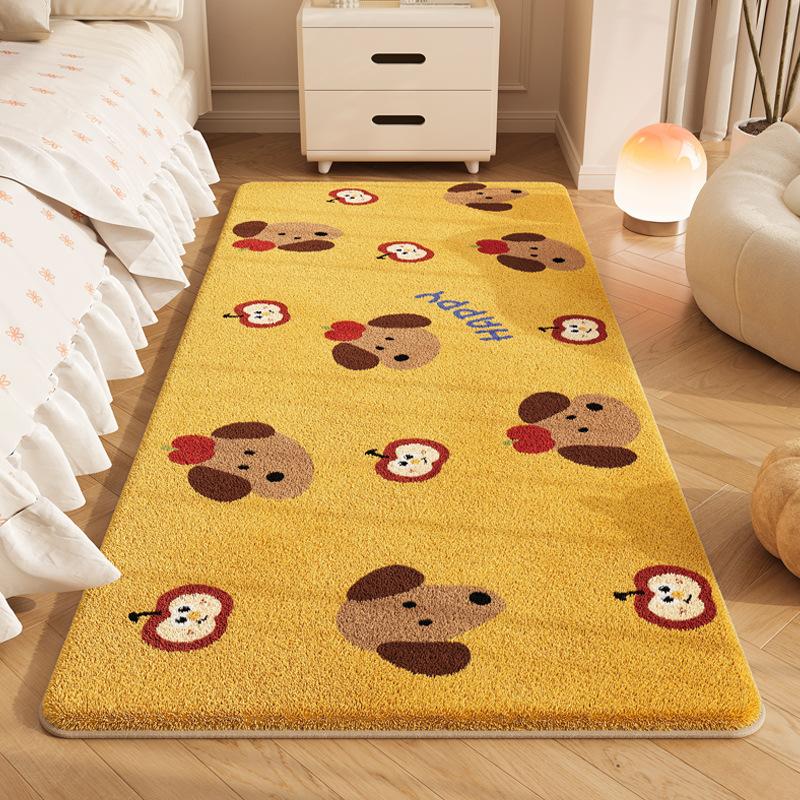 VIKAMA Милый мультяшный кашемировый ковер из тонкого песка, мягкое одеяло для кровати для детской спальни, повседневный коврик для гостиной, балкона, домашний декор