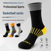 Men's Plus Size Breathable Athletic Socks - Spring/Autumn Style for Running, Basketball, Badminton
