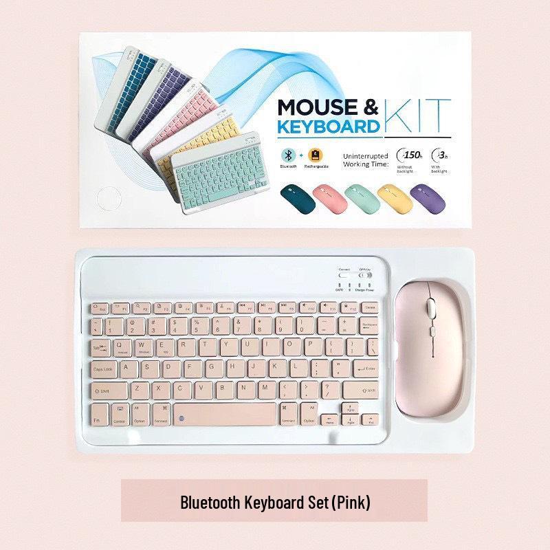 Bluetooth-клавиатура для iPad, телефона, планшета – 10-дюймовая, перезаряжаемая, совместимая с Apple, для настольного ввода