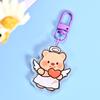 Милый мультяшный шарнирный масляный медведь акриловый кулон аниме фото брелки индивидуальные прозрачные акриловые изделия