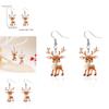 Festive Reindeer Acrylic Earrings For Women With Unique Geometric Style And Christmas Vibe