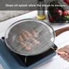 3Pcs Oil Splash Guard Fine Mesh Heat Resistant Splash Proof Stainless Steel Frying Pan Grease Splatter Screen Household Supplies