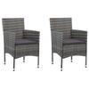 Day and Night - Day and Night Garden Dining Chairs 2 Units Gray Synthetic Rattan