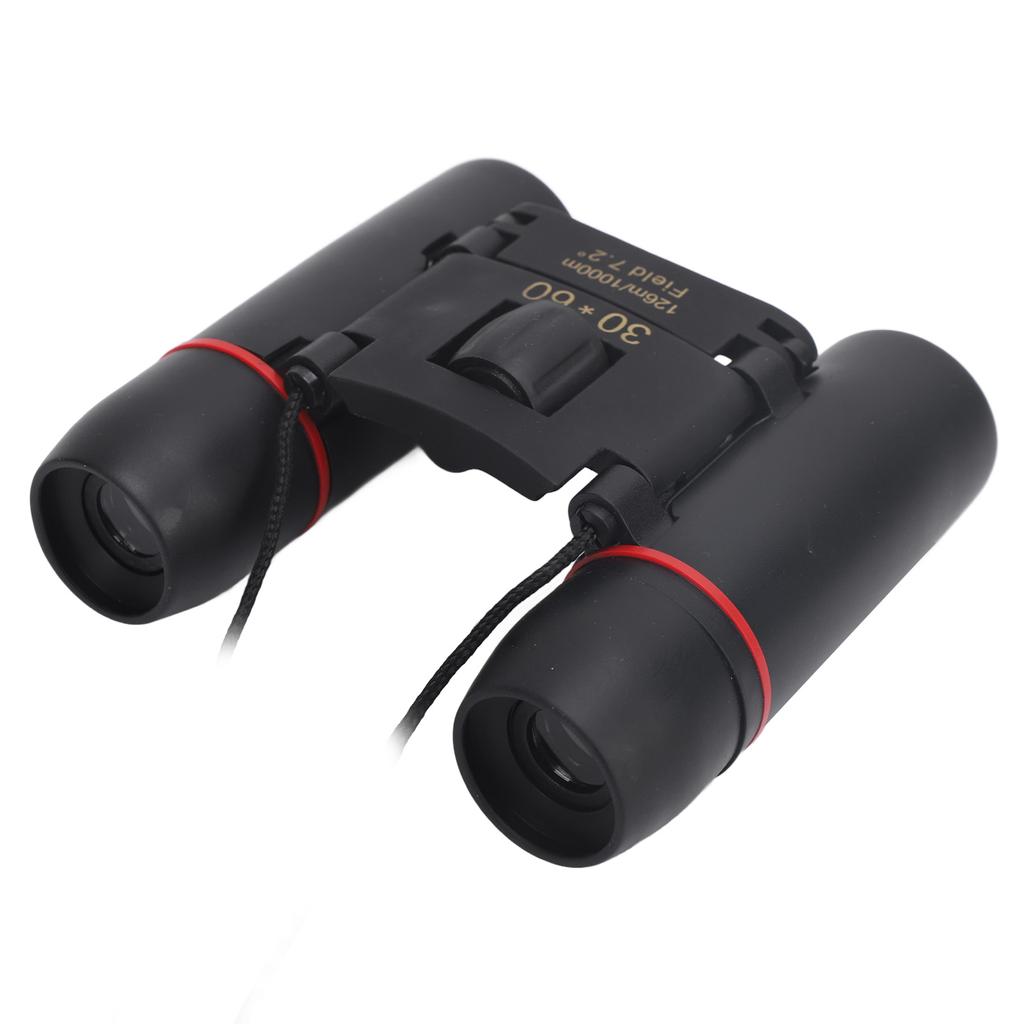 30x60 складной бинокль для взрослых и детей из алюминиевого сплава, резина, HD, легкий компактный бинокль для
